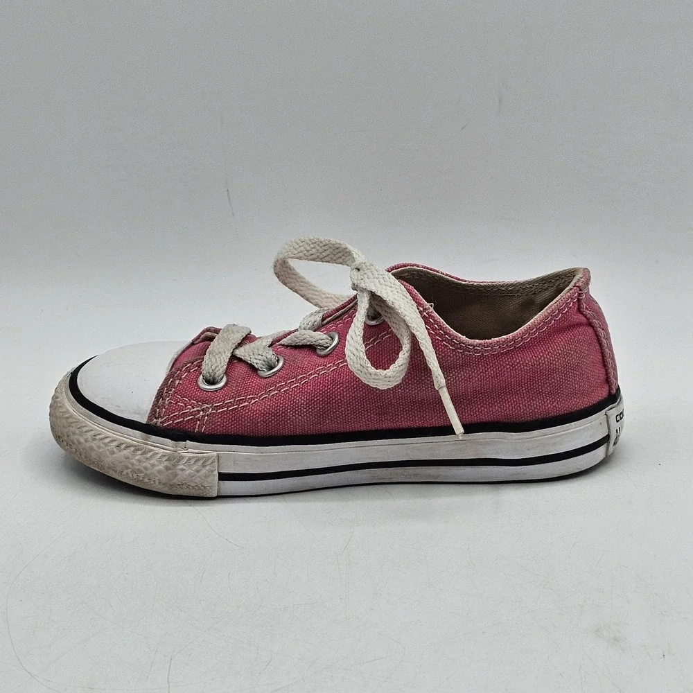 Converse Chuck Taylor All Star Shoes Toddler Size 8 Pink‎ Low Top 737254F